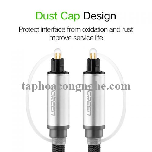 Ugreen 10541 3M màu Xám Dây cáp quang âm thanh 2 đầu dương AV108 30010541